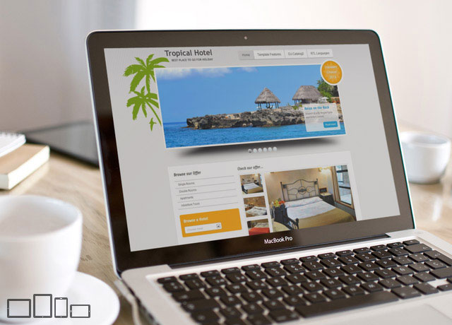 JM Tropical Hotel - responsive Joomla template for hotels