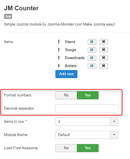jm counter number format
