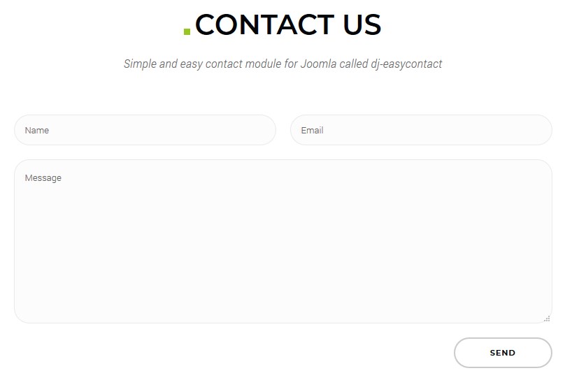 Quick contact Joomla module