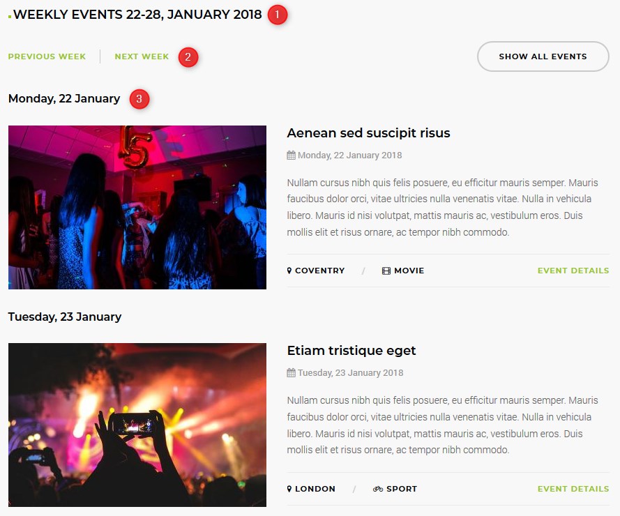 joomla events component