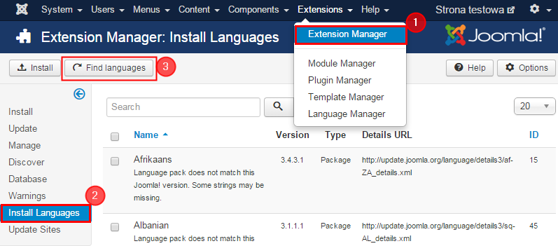 Configure a Multilanguage Site in Joomla