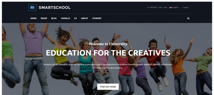 Sj SmartSchool - a multipurpose educational Joomla template created for education organizations