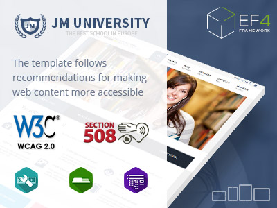 jm university accessible template design
