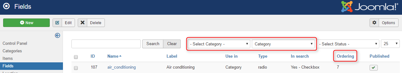 How to change custom fields ordering in classifieds component?