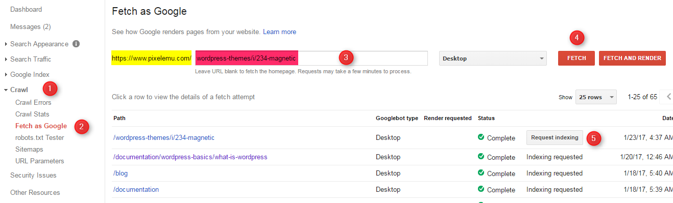 search console fetch as google