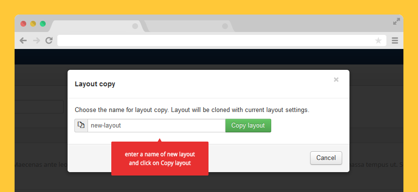 Layout Builder New Layout