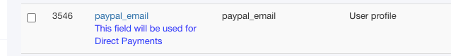 paypal email field