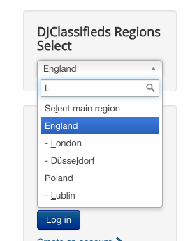 regions list select djcf