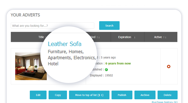 showing the items full category path in user items view 1